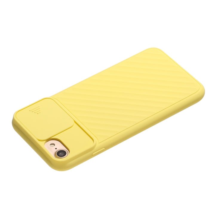 For iPhone 6 Plus & 6s Plus / 7 Plus & 8 Plus Sliding Camera Cover Design Twill Anti-Slip TPU Case