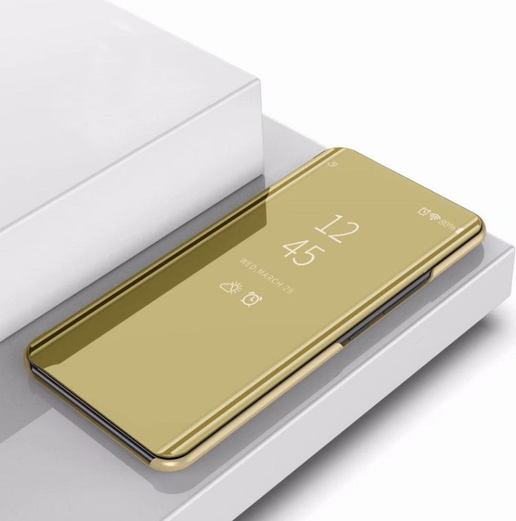 For OnePlus 8 Pro Plated Mirror Horizontal Flip Leather Case with Holder