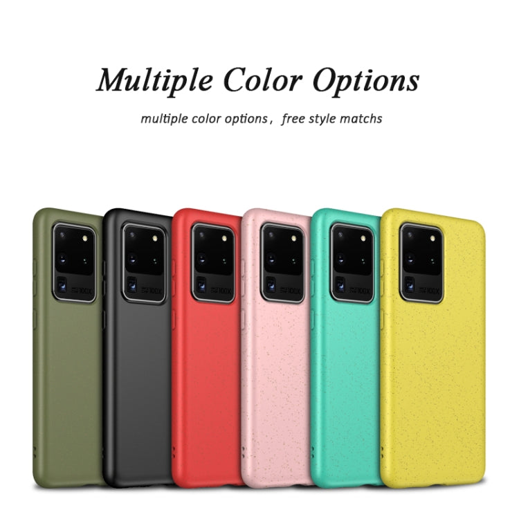 For Galaxy S20 Ultra Starry Series Shockproof Straw Material + TPU Protective Case