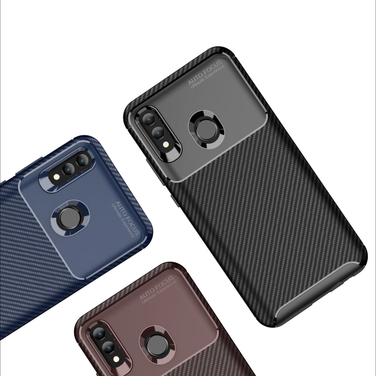 For Huawei Y7p Carbon Fiber Texture Shockproof TPU Case