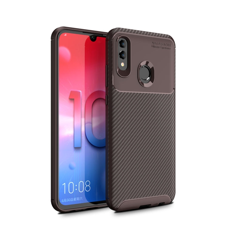 For Huawei Y7p Carbon Fiber Texture Shockproof TPU Case