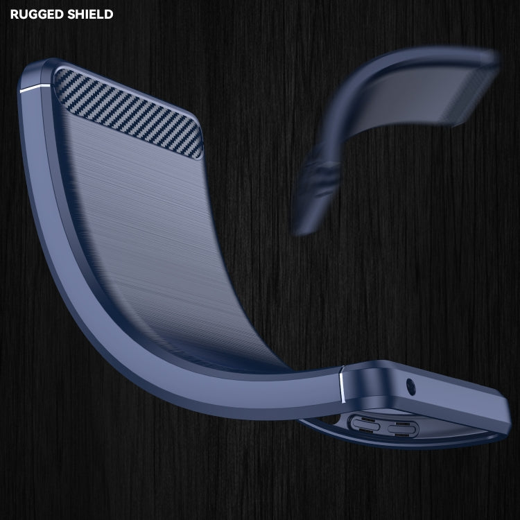 For Google Pixel 4a Brushed Texture Carbon Fiber Shockproof TPU Case