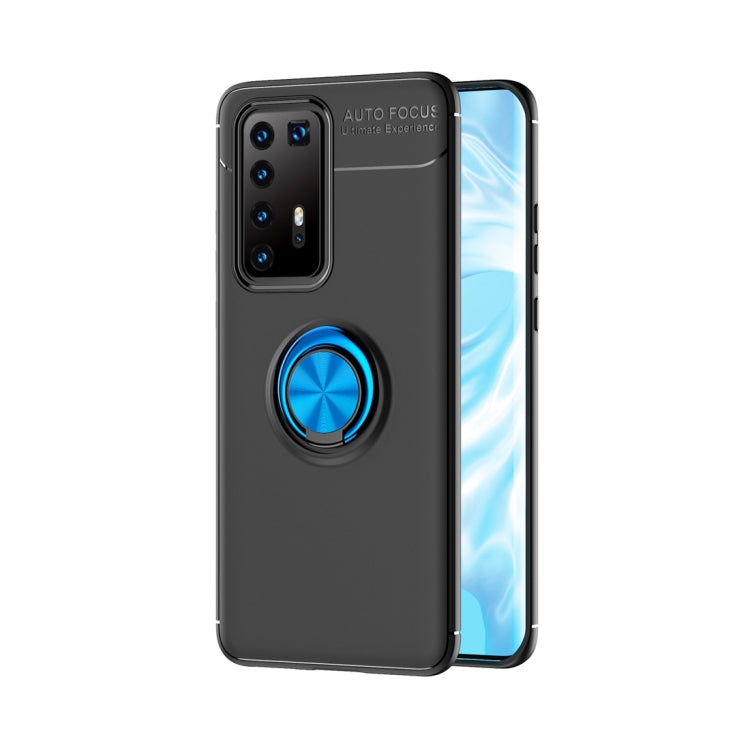 For Huawei P40 Pro Metal Ring Holder 360 Degree Rotating TPU Case