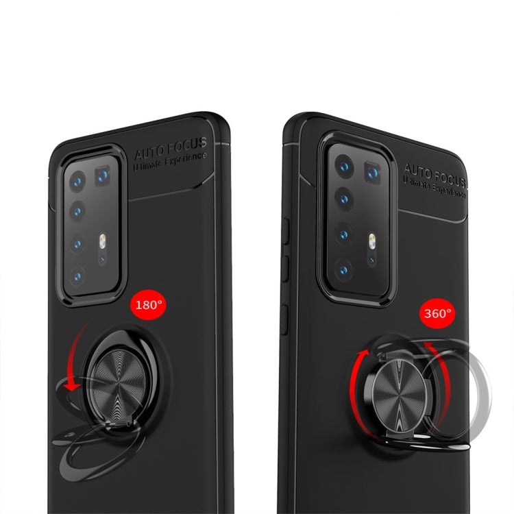 For Huawei P40 Pro Metal Ring Holder 360 Degree Rotating TPU Case