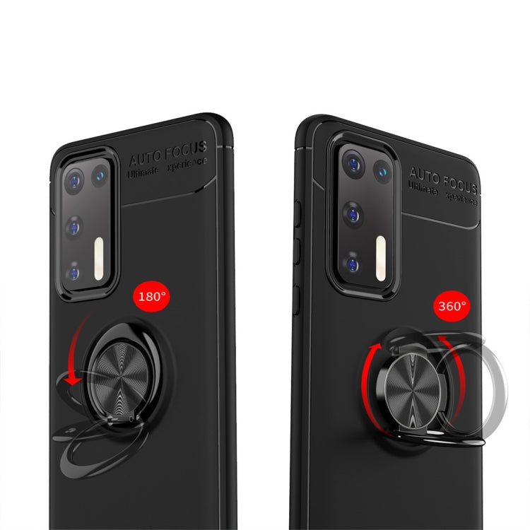 For Huawei P40 Metal Ring Holder 360 Degree Rotating TPU Case