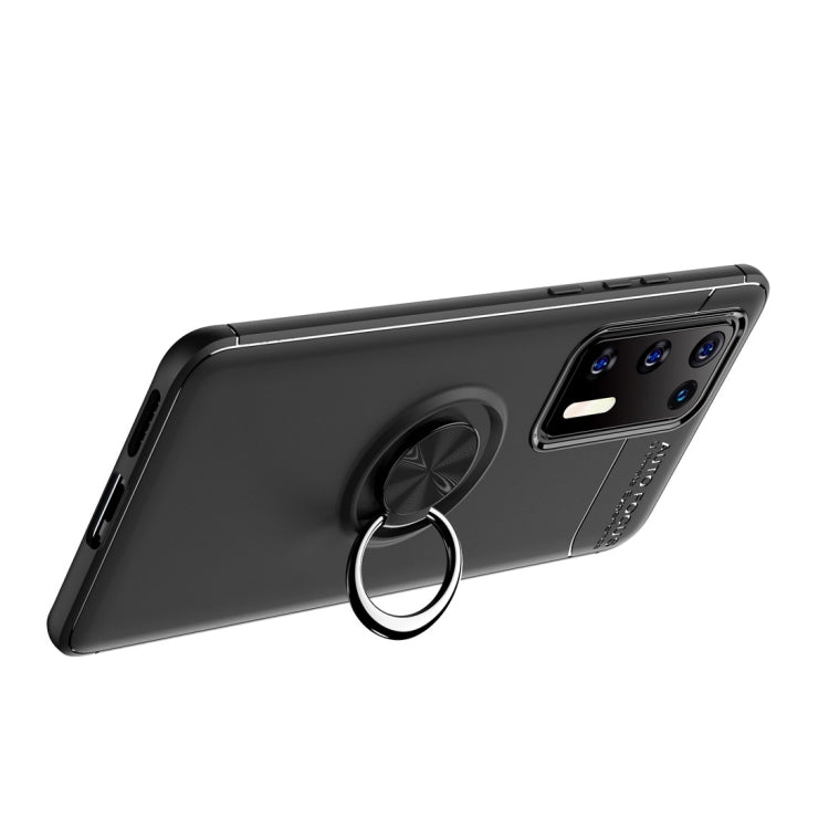 For Huawei P40 Metal Ring Holder 360 Degree Rotating TPU Case