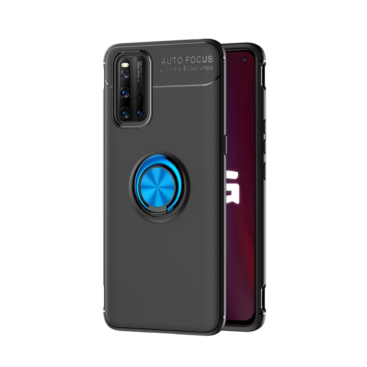 For Vivo IQOO3 Metal Ring Holder 360 Degree Rotating TPU Case