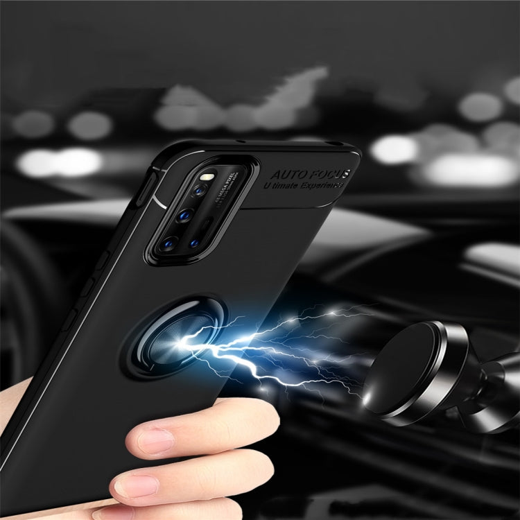 For Vivo IQOO3 Metal Ring Holder 360 Degree Rotating TPU Case