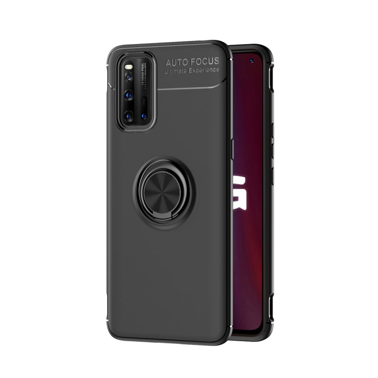 For Vivo IQOO3 Metal Ring Holder 360 Degree Rotating TPU Case