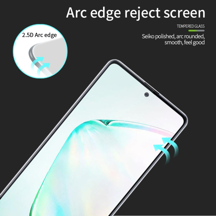 For Galaxy A81 / Note 10 Lite MOFI 9H 2.5D Full Screen Tempered Glass Film(Black)