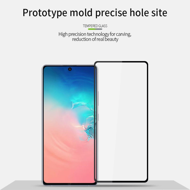 For Galaxy A91 / S10 Lite MOFI 9H 2.5D Full Screen Tempered Glass Film(Black)