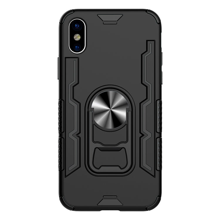 For iPhone X / XS Shockproof PC + TPU Protective Case with Beer Opener & Car Holder