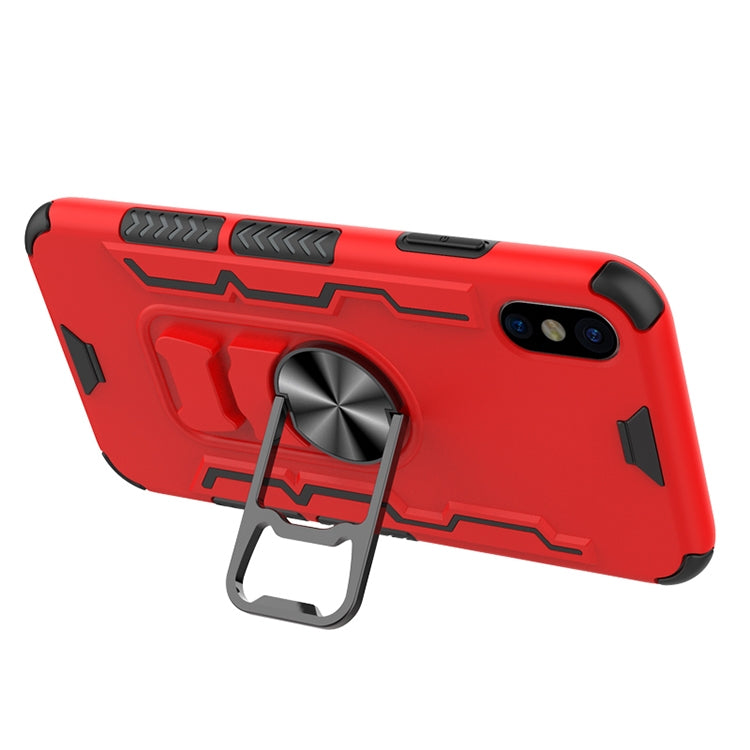 For iPhone X / XS Shockproof PC + TPU Protective Case with Beer Opener & Car Holder