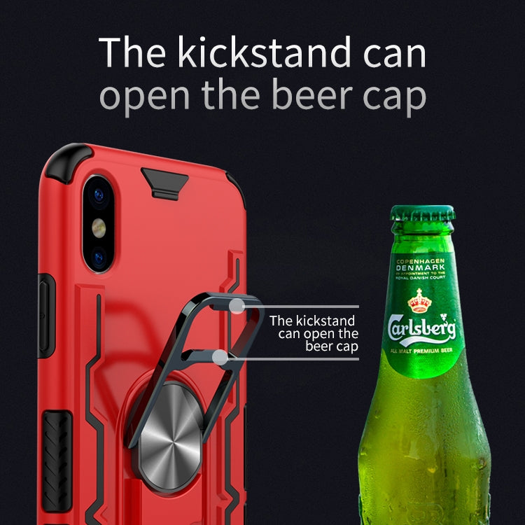 For iPhone X / XS Shockproof PC + TPU Protective Case with Beer Opener & Car Holder