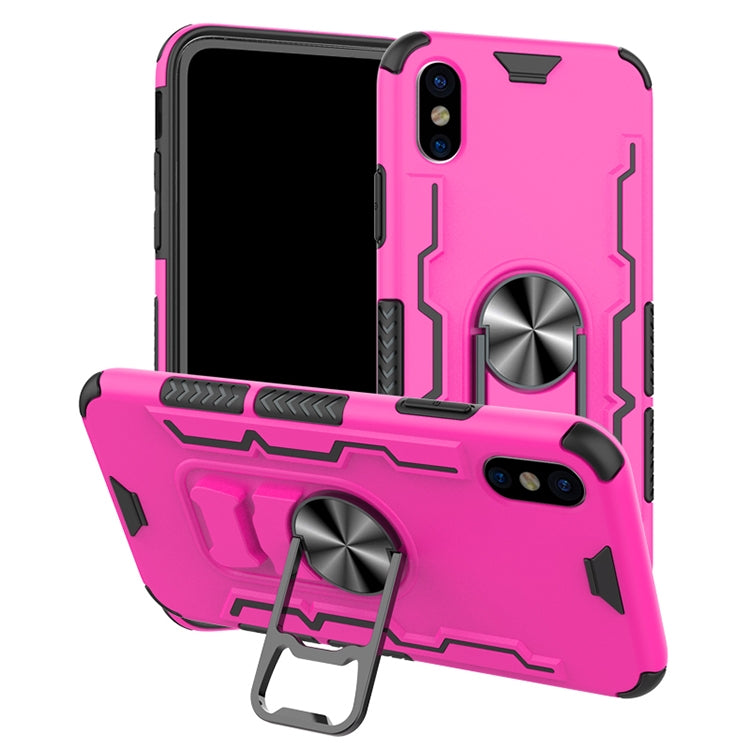 For iPhone X / XS Shockproof PC + TPU Protective Case with Beer Opener & Car Holder