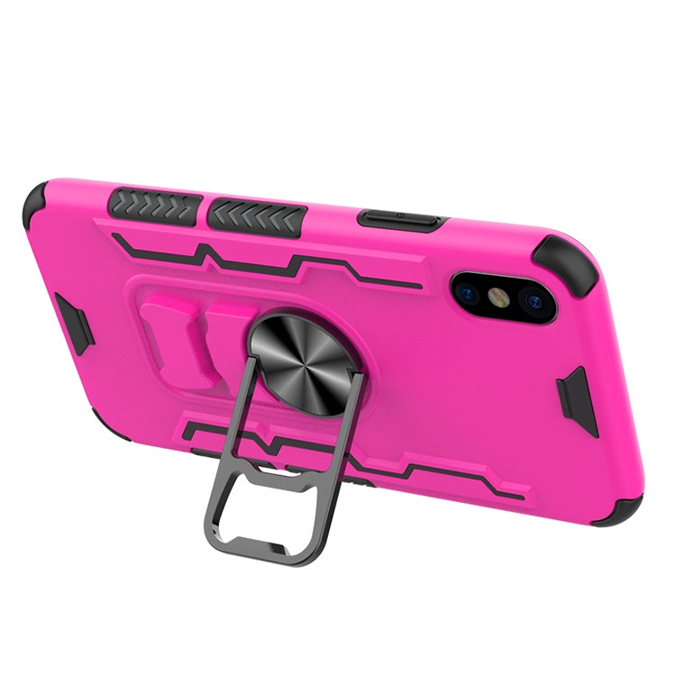 For iPhone X / XS Shockproof PC + TPU Protective Case with Beer Opener & Car Holder