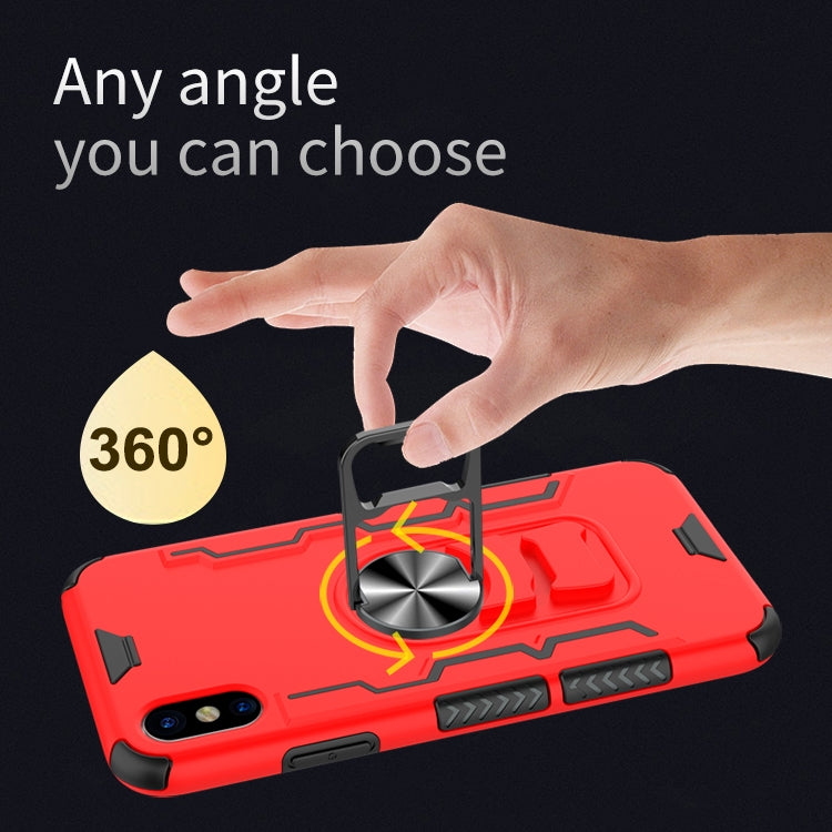 For iPhone X / XS Shockproof PC + TPU Protective Case with Beer Opener & Car Holder
