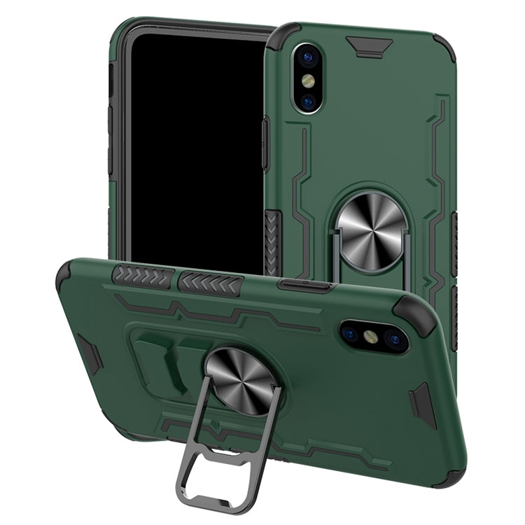 For iPhone X / XS Shockproof PC + TPU Protective Case with Beer Opener & Car Holder