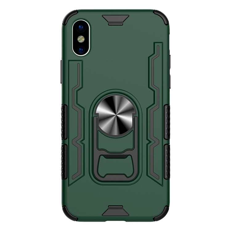 For iPhone X / XS Shockproof PC + TPU Protective Case with Beer Opener & Car Holder