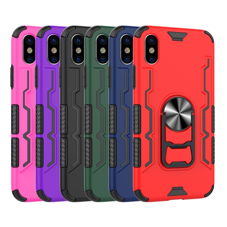 For iPhone X / XS Shockproof PC + TPU Protective Case with Beer Opener & Car Holder