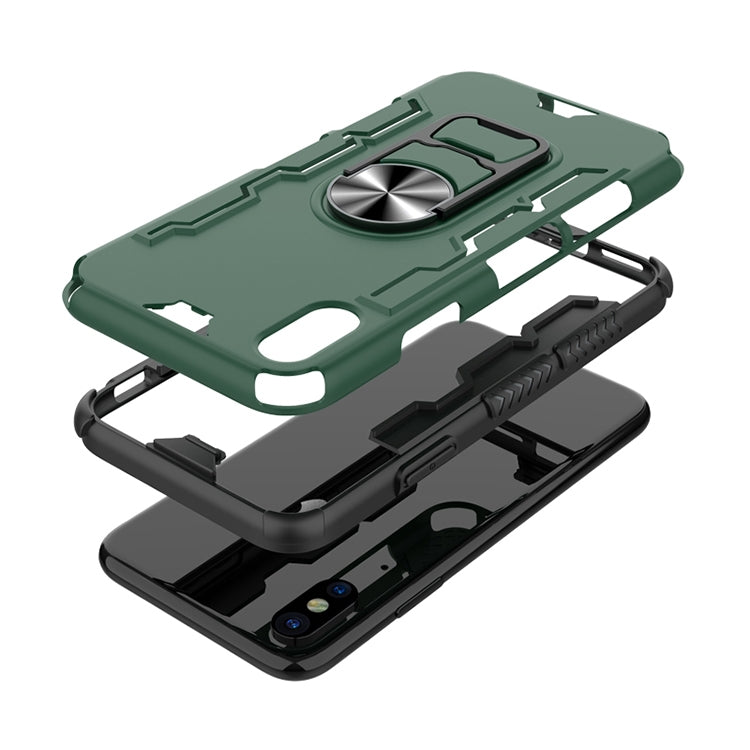 For iPhone X / XS Shockproof PC + TPU Protective Case with Beer Opener & Car Holder