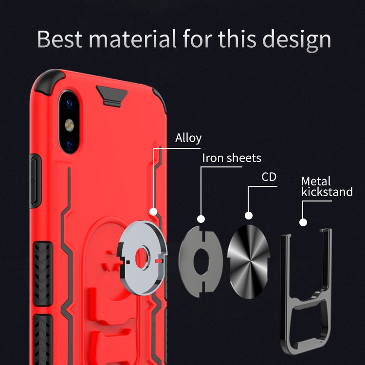 For iPhone X / XS Shockproof PC + TPU Protective Case with Beer Opener & Car Holder