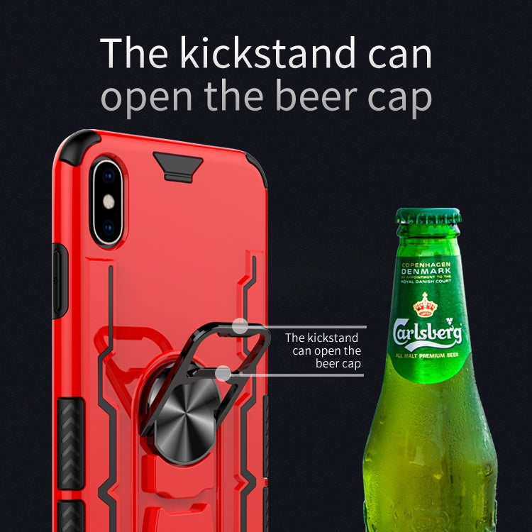 For iPhone XS Max Shockproof PC + TPU Protective Case with Beer Opener & Car Holder