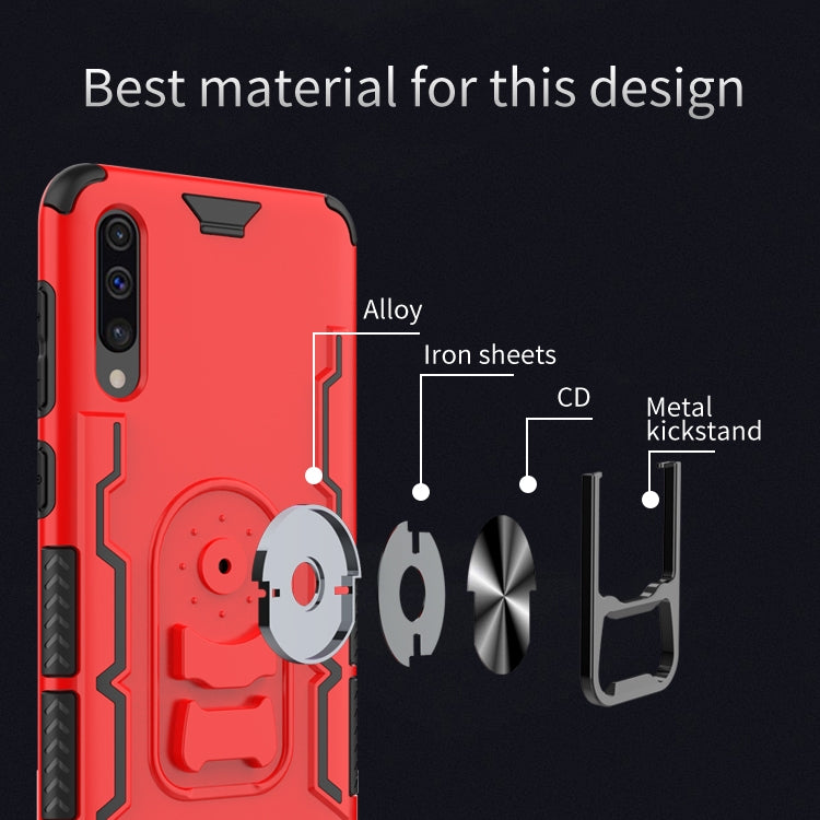 For Galaxy A50 Shockproof PC + TPU Protective Case with Beer Opener & Car Holder