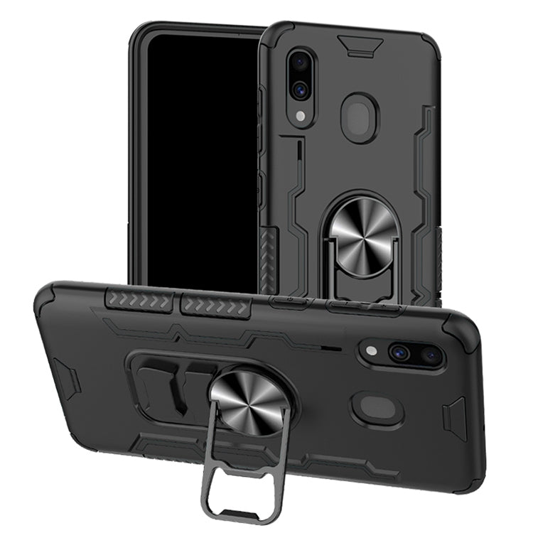 For Galaxy A30 Shockproof PC + TPU Protective Case with Beer Opener & Car Holder