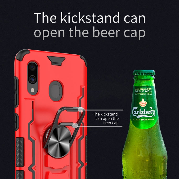 For Galaxy A30 Shockproof PC + TPU Protective Case with Beer Opener & Car Holder