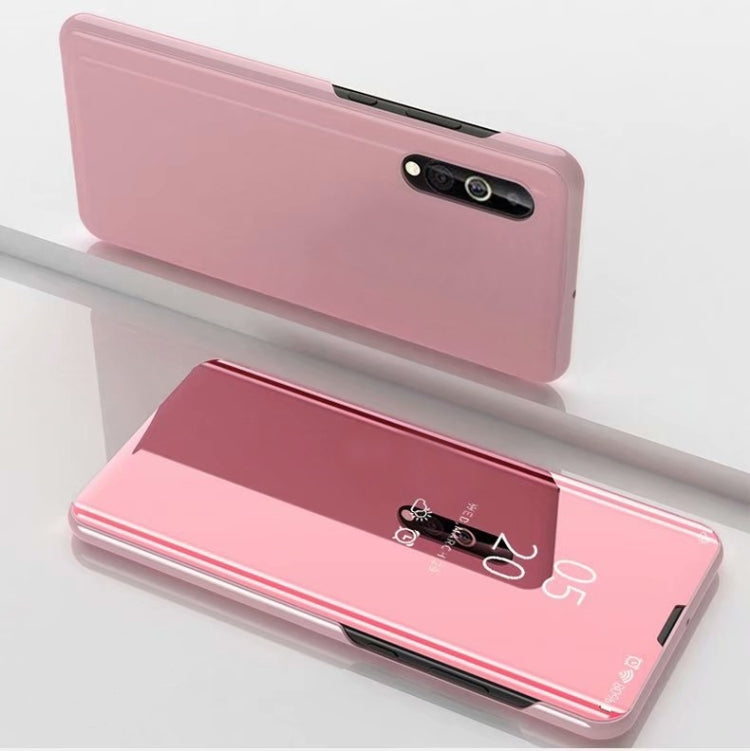 For Huawei Enjoy 10e Plated Mirror Horizontal Flip Leather Case with Holder