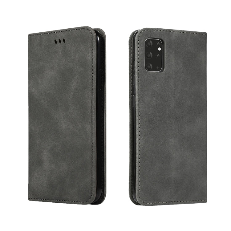 For Galaxy S20 Plus Retro Skin Feel Business Magnetic Horizontal Flip Leather Case