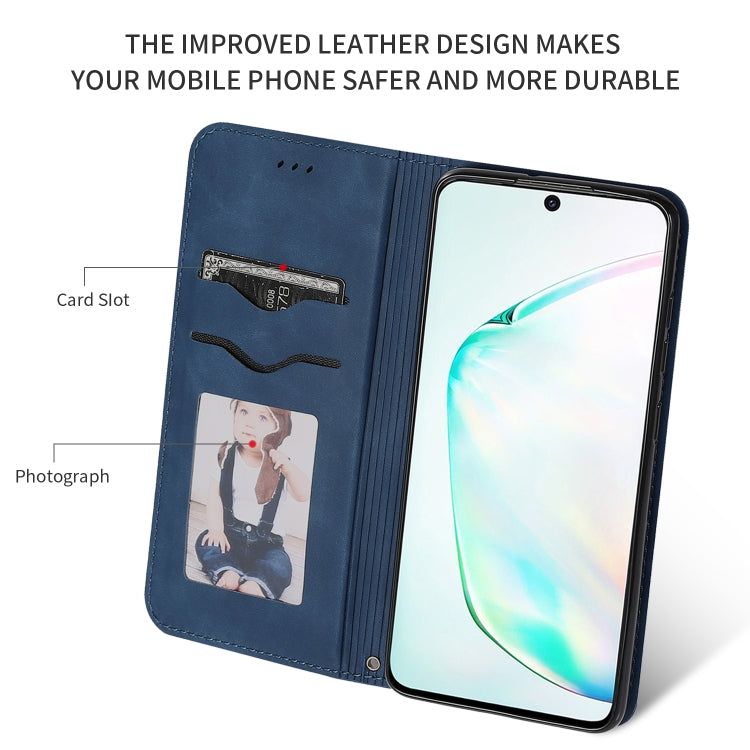 For Galaxy S20 Plus Retro Skin Feel Business Magnetic Horizontal Flip Leather Case