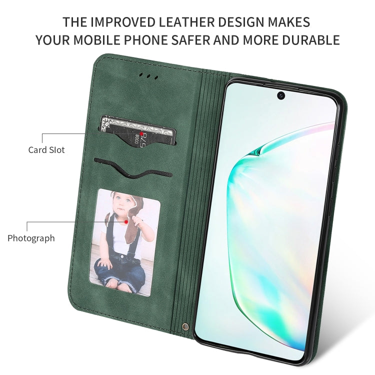 For Galaxy S20 Plus Retro Skin Feel Business Magnetic Horizontal Flip Leather Case