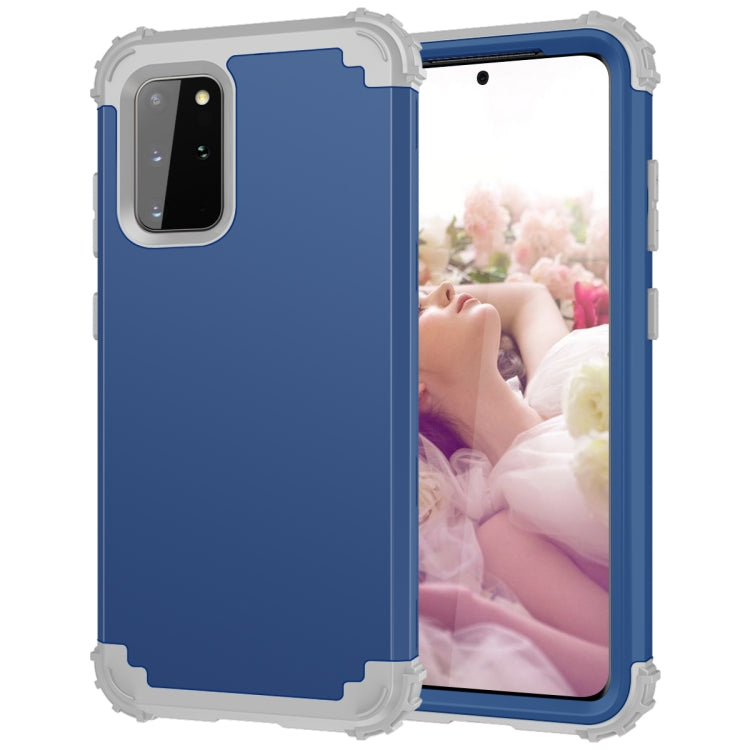 For Galaxy S20 Plus PC + Silicone Three-piece Shockproof Protection Case