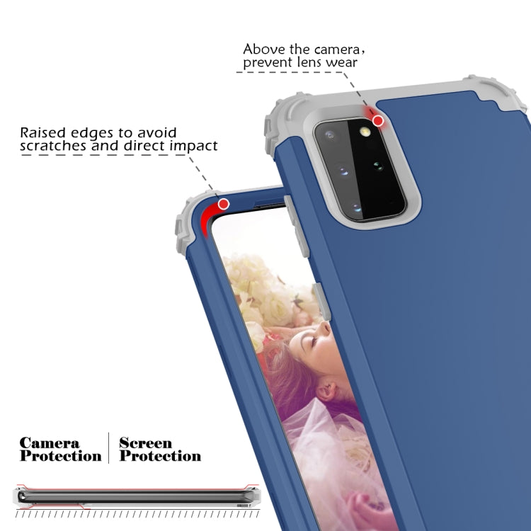 For Galaxy S20 Plus PC + Silicone Three-piece Shockproof Protection Case