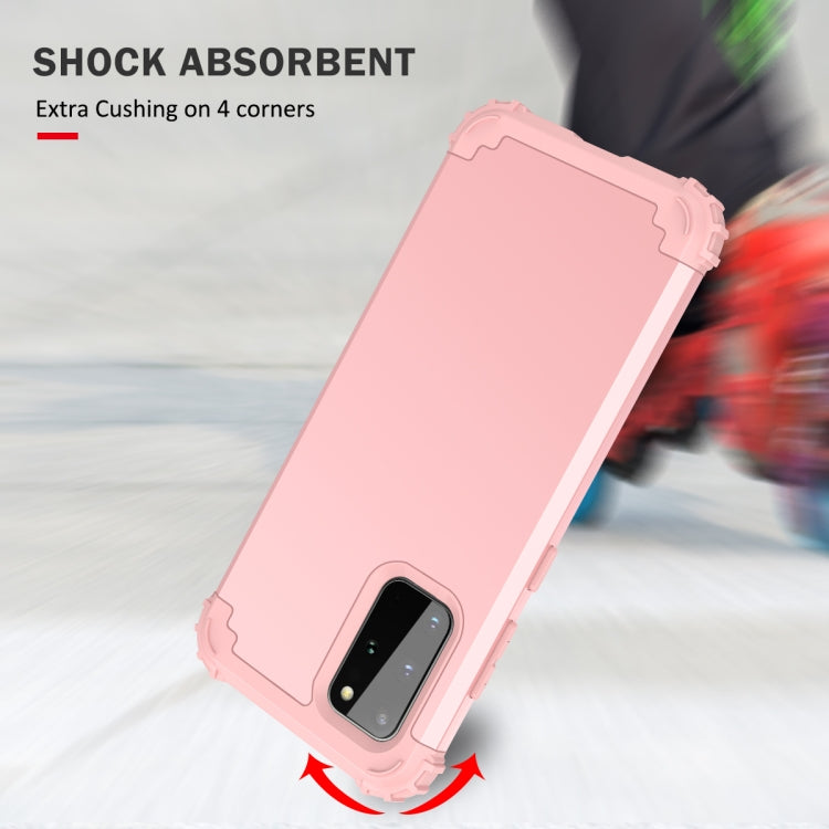 For Galaxy S20 Plus PC + Silicone Three-piece Shockproof Protection Case