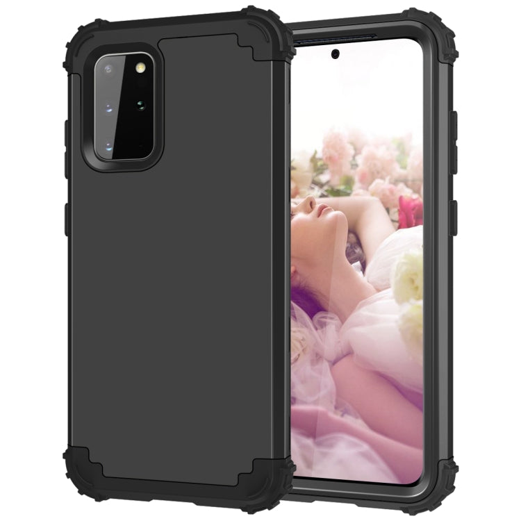 For Galaxy S20 Plus PC + Silicone Three-piece Shockproof Protection Case