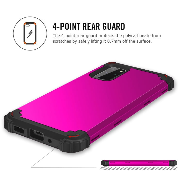 For Galaxy S20 Plus PC + Silicone Three-piece Shockproof Protection Case