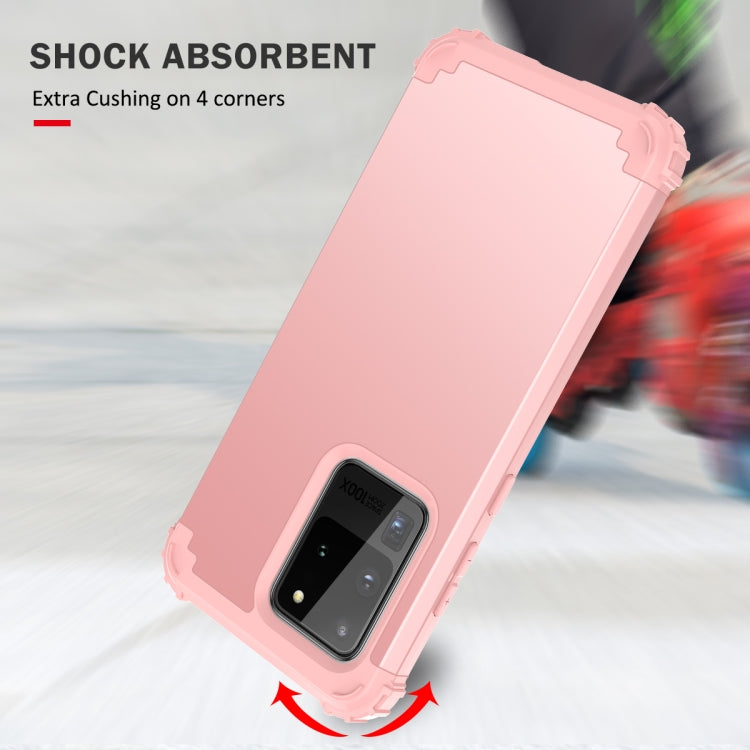 For Galaxy S20 Ultra PC + Silicone Three-piece Shockproof Protection Case