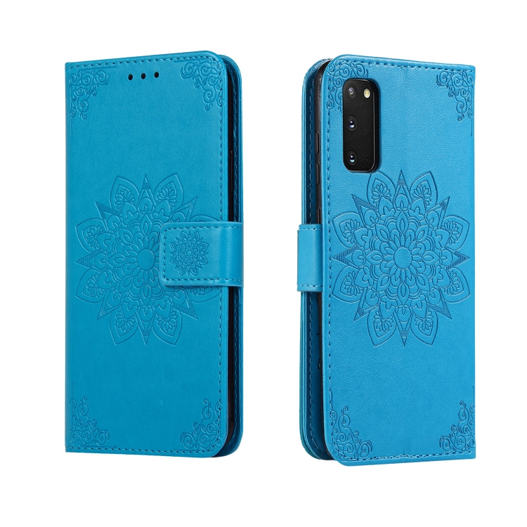 For Galaxy S20 Embossed Kaleidoscope Flower Horizontal Flip Leather Case with Holder & Card Slots & Wallet