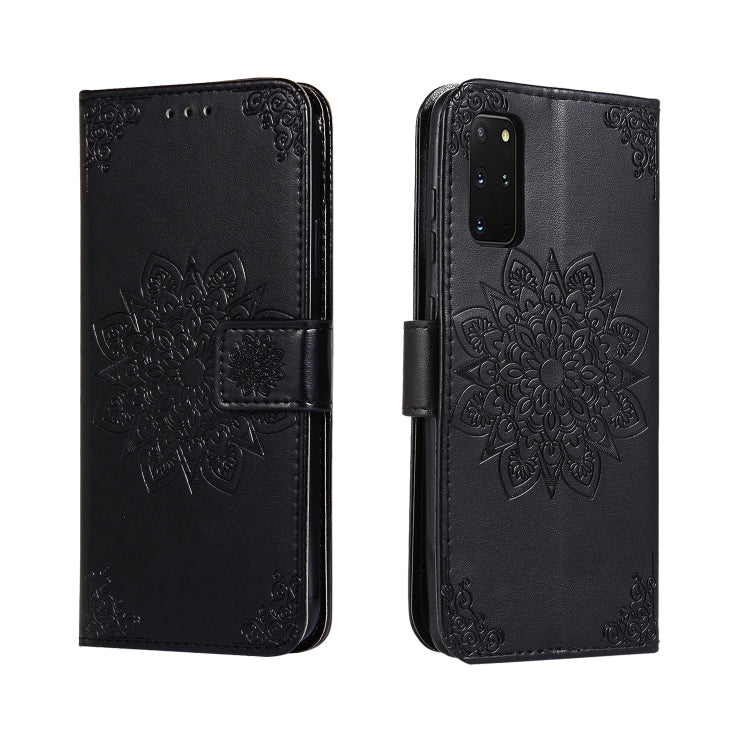 For Galaxy S20 Plus Embossed Kaleidoscope Flower Horizontal Flip Leather Case with Holder & Card Slots & Wallet