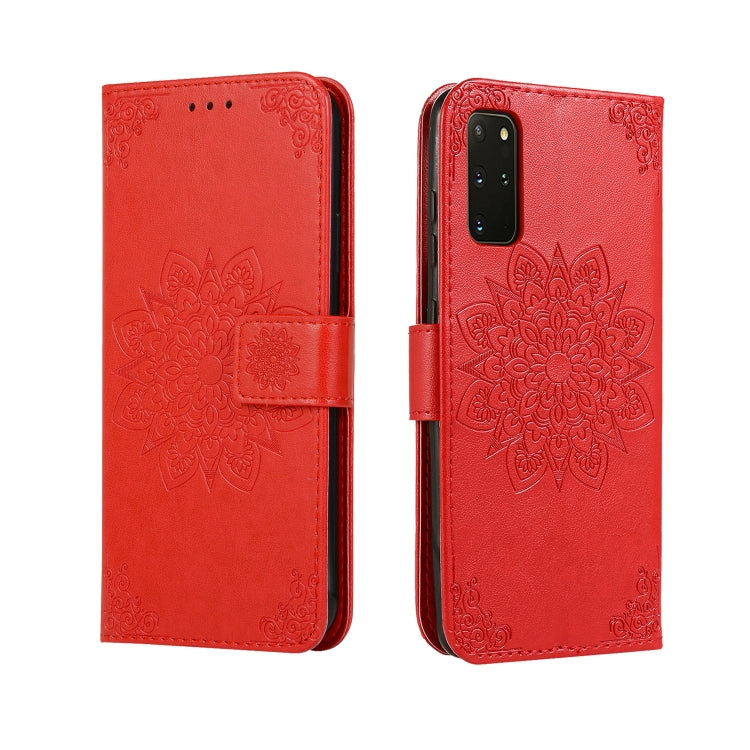 For Galaxy S20 Plus Embossed Kaleidoscope Flower Horizontal Flip Leather Case with Holder & Card Slots & Wallet