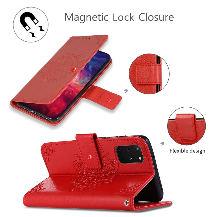 For Galaxy S20 Plus Embossed Kaleidoscope Flower Horizontal Flip Leather Case with Holder & Card Slots & Wallet