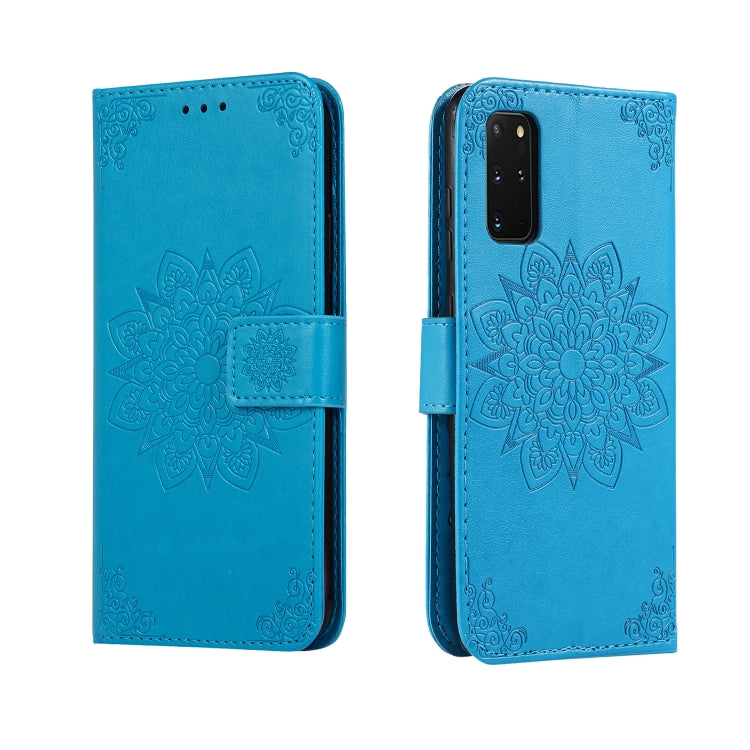 For Galaxy S20 Plus Embossed Kaleidoscope Flower Horizontal Flip Leather Case with Holder & Card Slots & Wallet