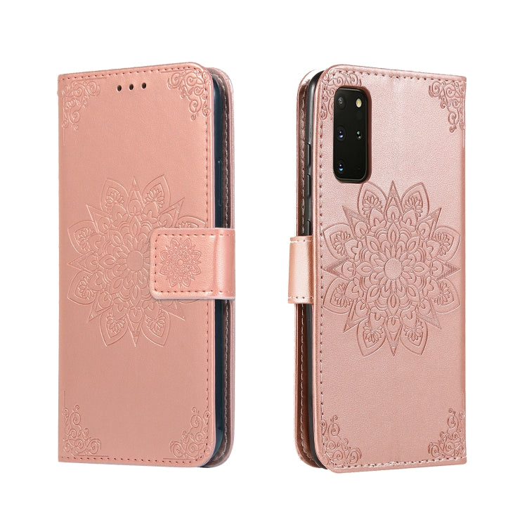 For Galaxy S20 Plus Embossed Kaleidoscope Flower Horizontal Flip Leather Case with Holder & Card Slots & Wallet