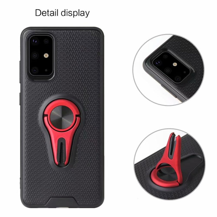 For Galaxy S20 Plus Y-Shaped Non-slip Texture TPU Case with Magnetic Rotating Car Holder