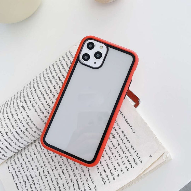 For iPhone 11 Pro Rainbow Skin Feeling TPU + PC Protective Case