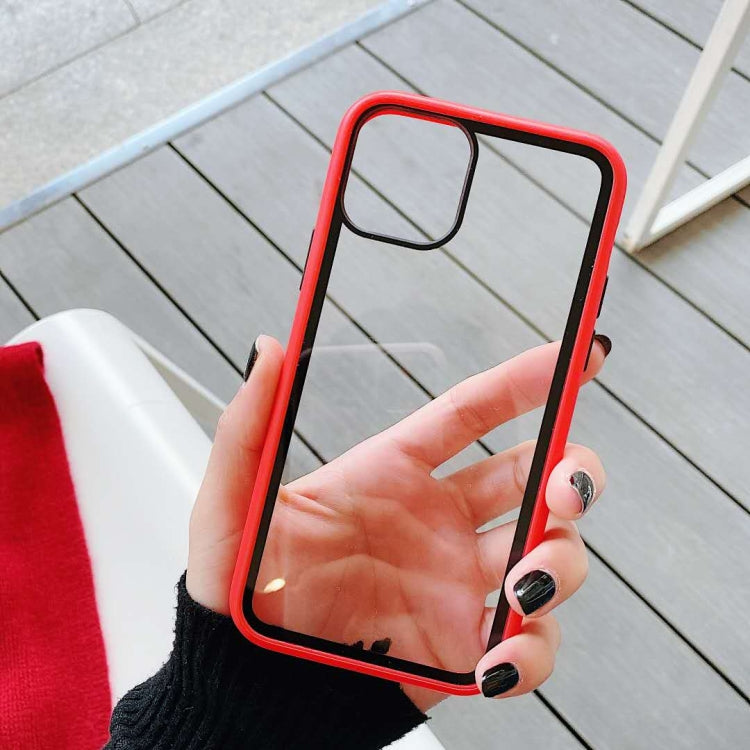 For iPhone 11 Pro Rainbow Skin Feeling TPU + PC Protective Case