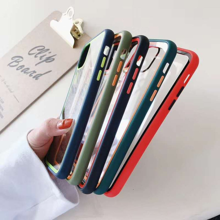 For iPhone 11 Pro Rainbow Skin Feeling TPU + PC Protective Case